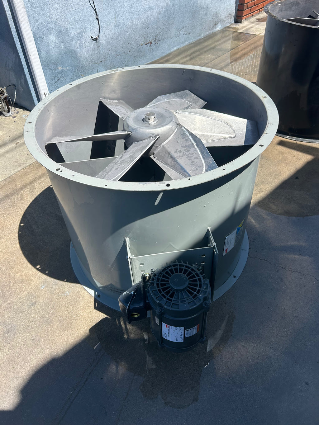 Used 34" Spray Booth Fan – 3 HP Motor