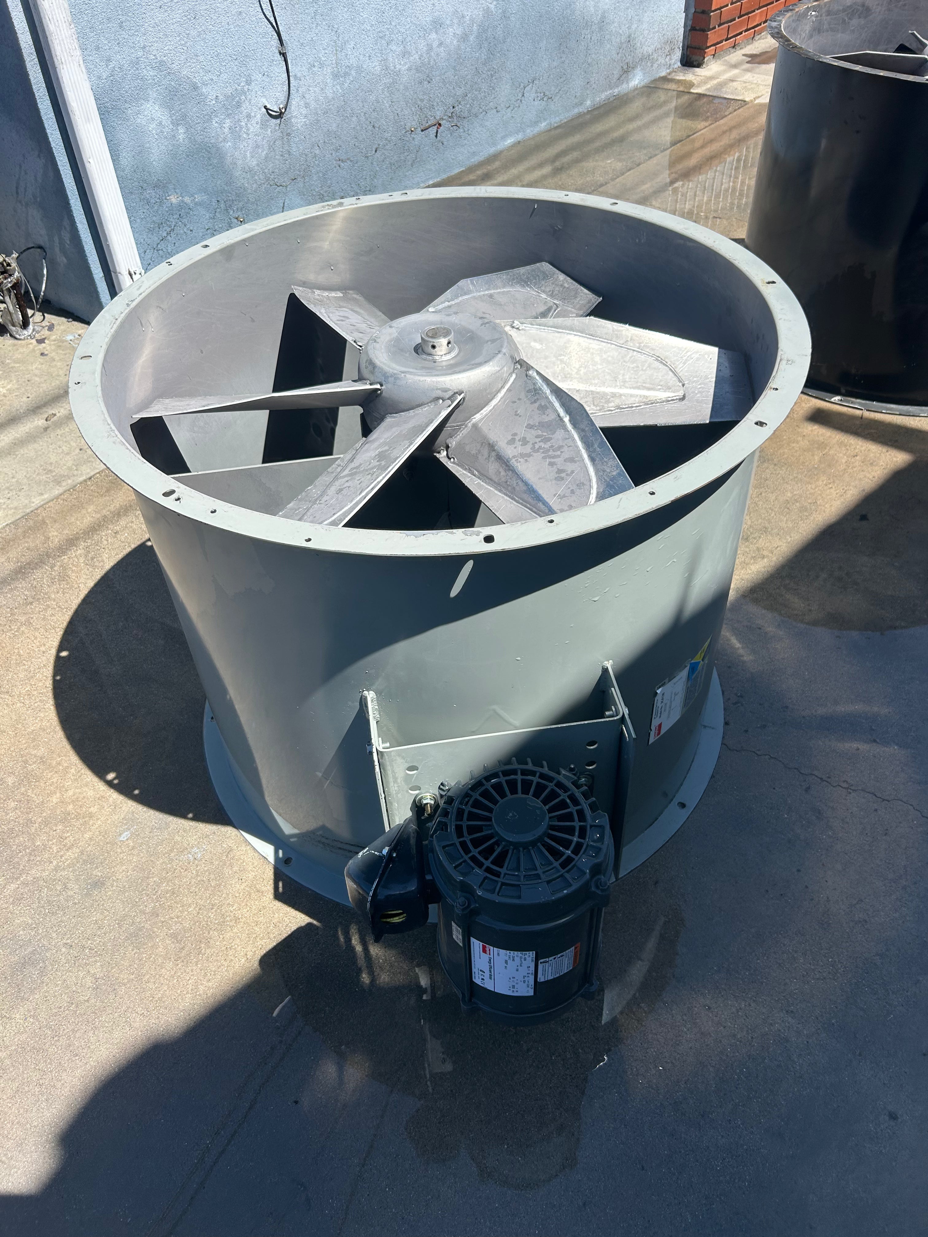 Used 34" Spray Booth Fan – 3 HP Motor