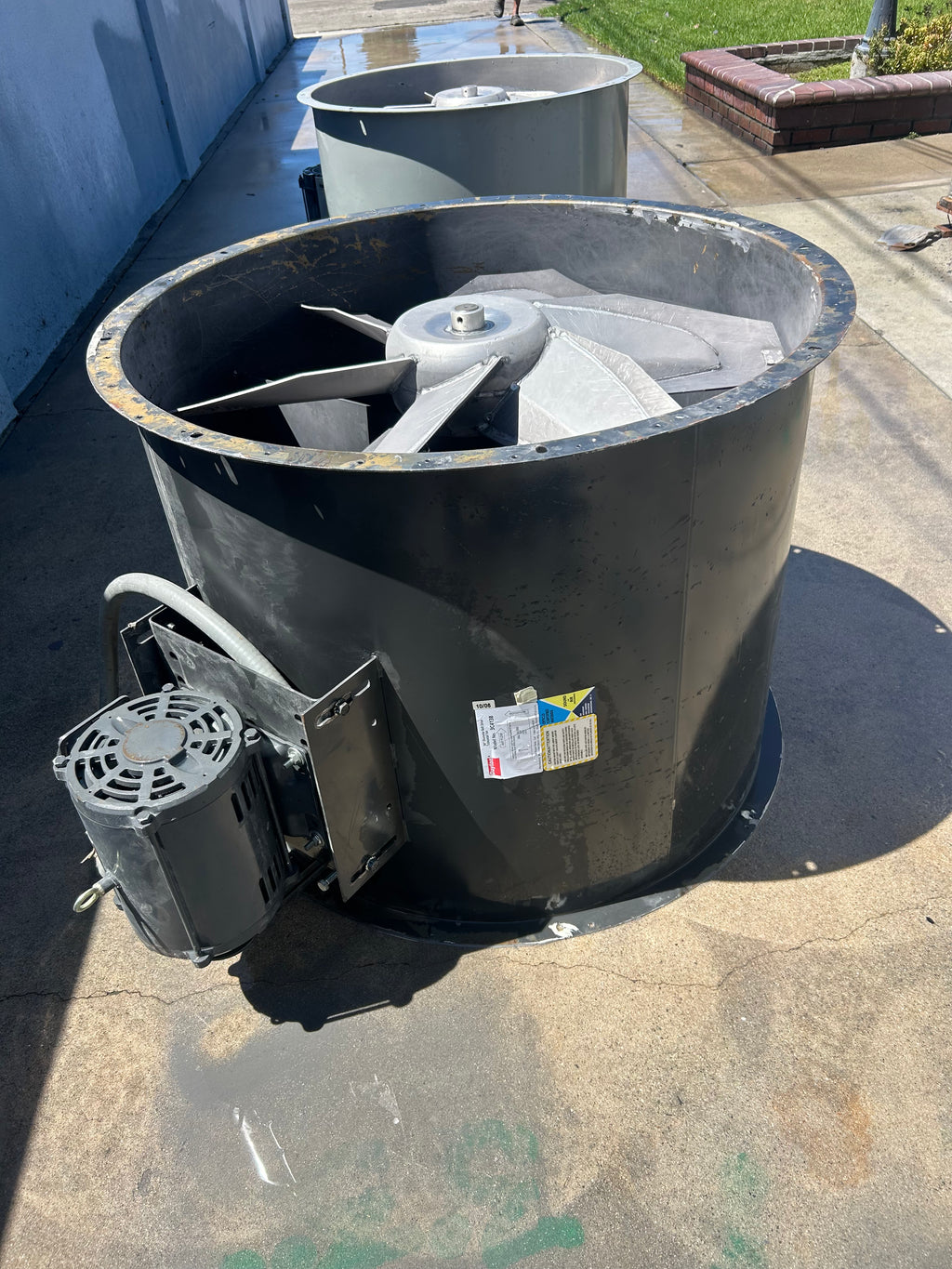 Used 34" Spray Booth Fan – 3 HP Motor