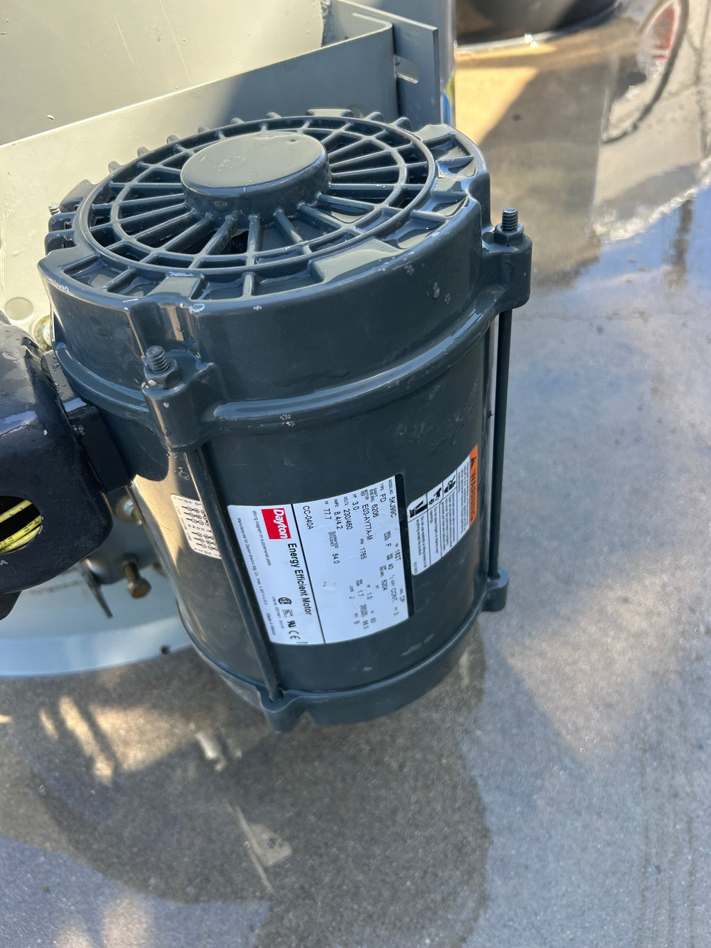 Used 34" Spray Booth Fan – 3 HP Motor