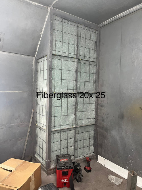 20x25 fiberglass exhaust spray booth filter